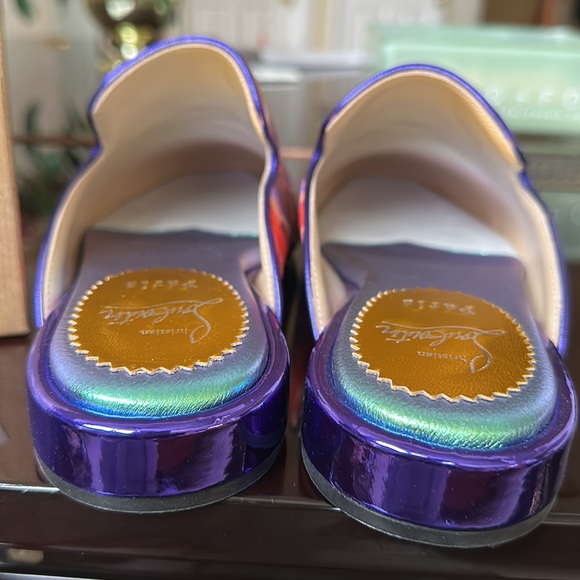 ⭐️⭐️⭐️SOLD ⭐️⭐️⭐️Christian Louboutin Navy Coolito Disco Mule Slippers - Picture 10 of 17